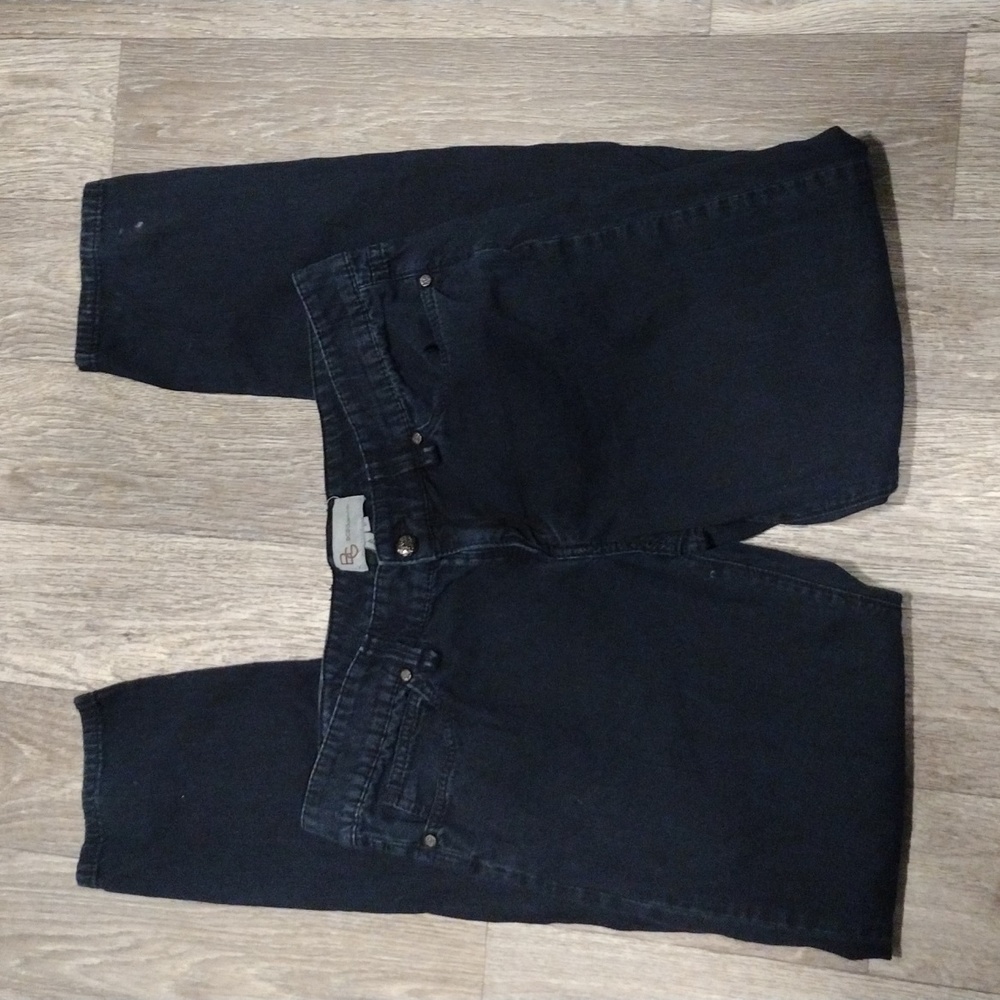 BCBGeneration Spell Out Pockets Dark Blue Size 32 Low Rise Straight Leg